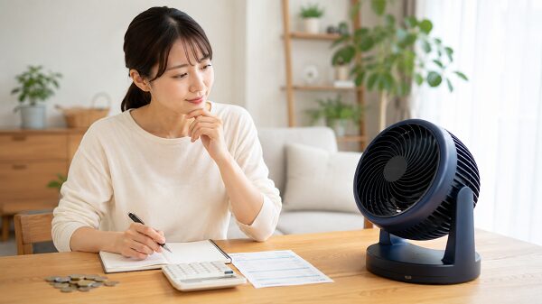 PK-18S03の電気代を確認するイメージ
