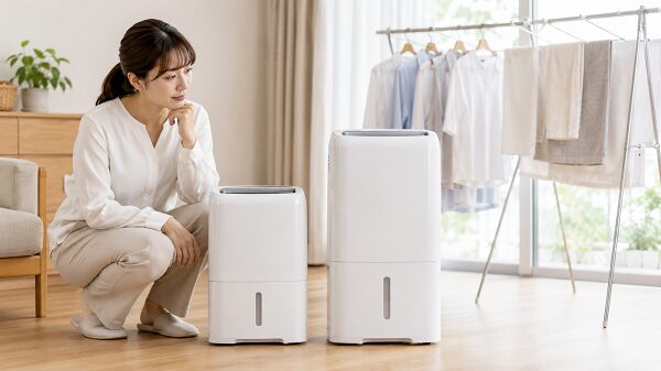 AJ-C48A-WとCV-S71を並べてサイズ感を比較