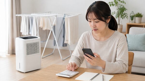 AJ-C48A-Wの電気代を確認する