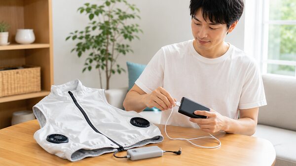 充電式クールウェアの仕組み