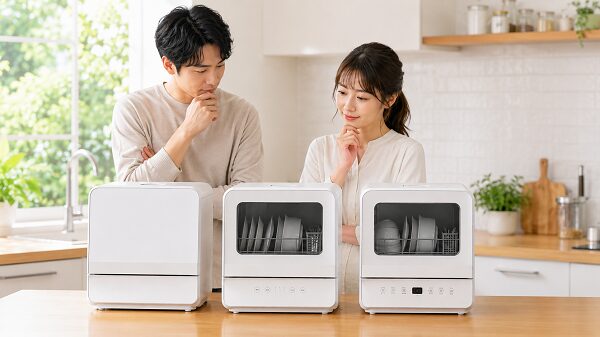 3機種を比較して選ぶイメージ
