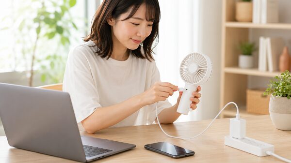 USB充電中のPJ-HS01