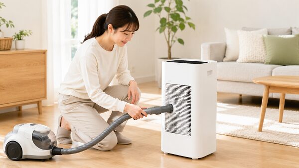 お手入れが簡単な空気清浄機