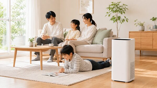 リビングで快適に使う空気清浄機