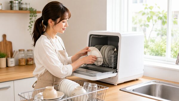 生活スタイルに合わせて食洗機を使うシーン